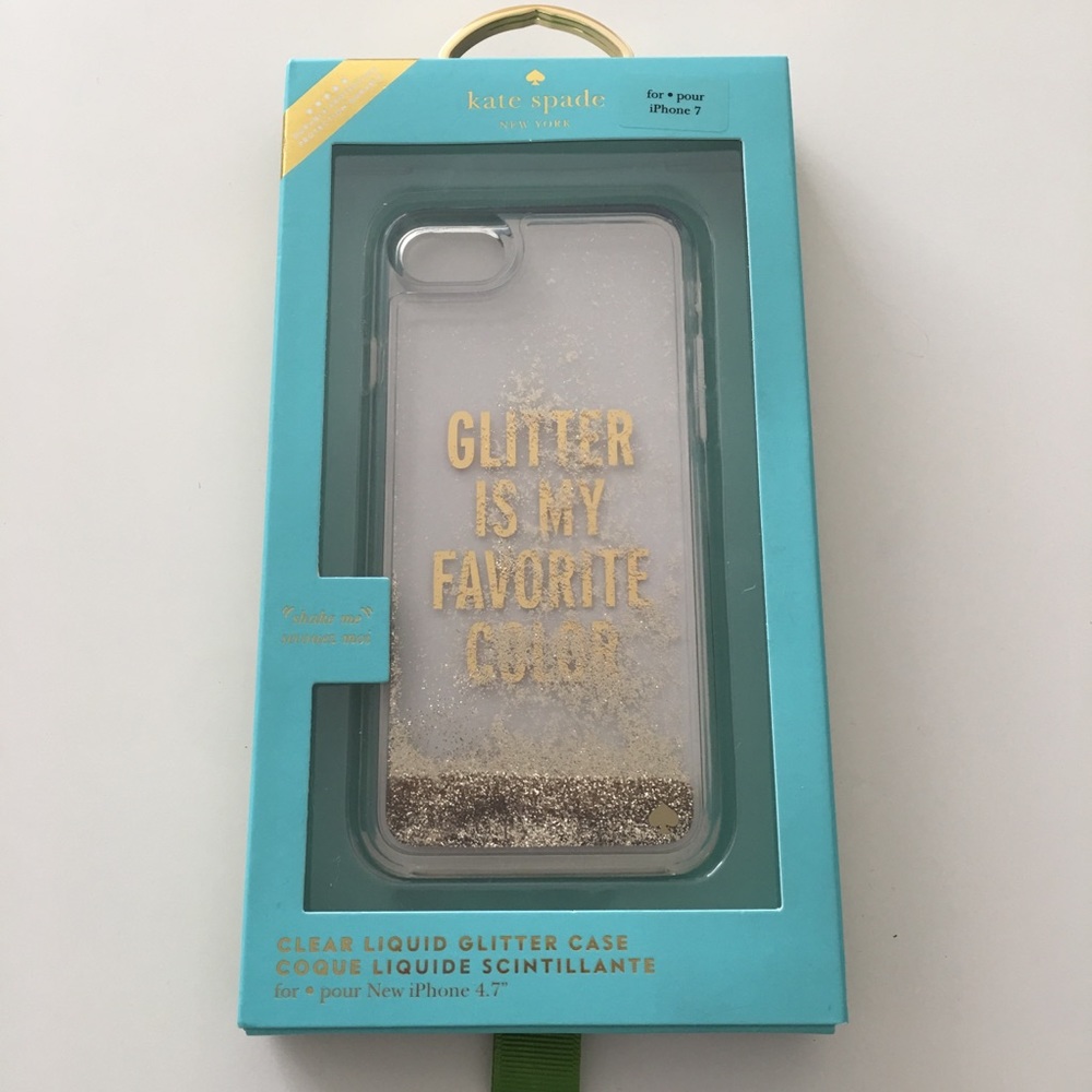 Kate Spade ♠️ IPhone 7 Case: Liquid Glitter
